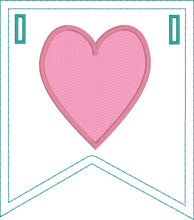 Love Applique Banner In the Hoop Project for 5x7 Hoops