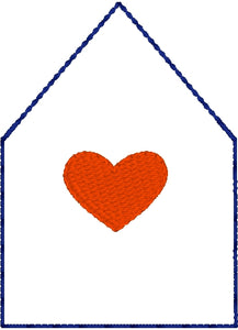 House and Heart Dangle Tag