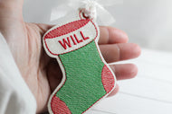Stocking Sketch Fill Ornament for 4x4 hoops