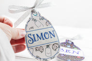 BLANK Egg Applique Ornament for 4x4 hoops