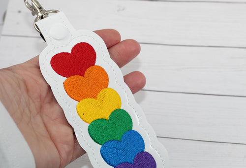 Rainbow Hearts Snap Tab Set