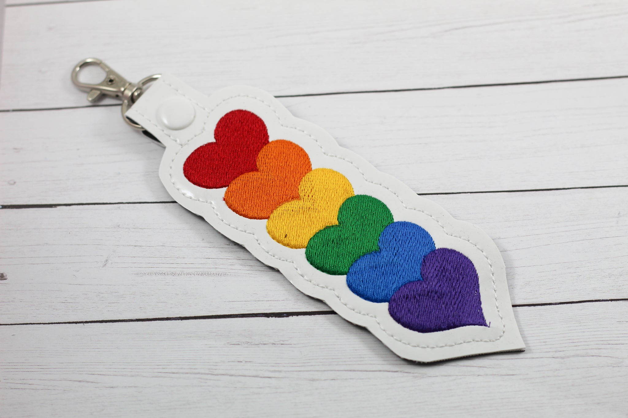 Rainbow Hearts Snap Tab Set – Designs By Babymoon
