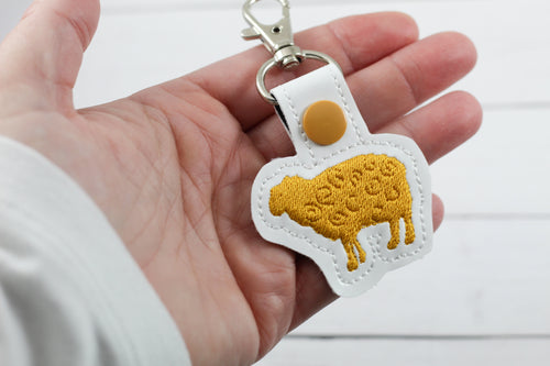 Motif de broderie à onglet pression Tiny Sheep