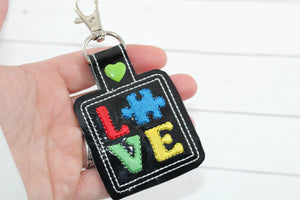 Autism Love Snap Tab 4x4 and 5x7