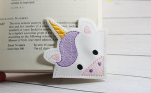 Unicorn Corner Bookmark Design