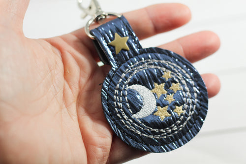 Set de diseño de cumpleaños Babymoon con pestaña a presión Luna y estrellas