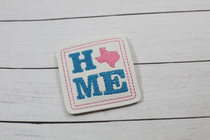 Texas HOME Feltie embroidery design