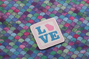 Diseño de bordado Georgia LOVE Feltie