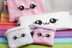 Sweet Happy Set of Zipper Bags 4x4, 5x7, 4x9 - Three Sizes for 4x4, 5x7 and 6x10 hoops