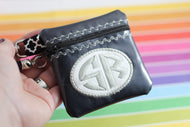 Monogram Oval Zipper Pouch 4x4
