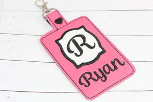 Deco Applique BLANK Double Sided Luggage Tag Design for 5x7 Hoops