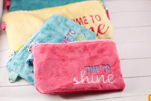 Time to Shine Bag Fully Lined Zipper Bags for your 5x7 and 6x10 hoops