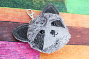 Raccoon Fluffy Puff - In the Hoop Embroidery Design