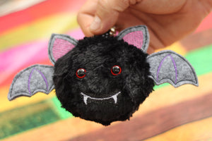 Bat Fluffy Puff - Diseño de bordado en el aro