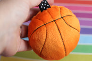 Basketball Fluffy Puff Design Set- In the Hoop Embroidery Design