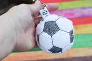 Soccer Ball Fluffy Puff Design Set- In the Hoop Embroidery Design