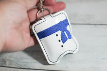 Snowman Body Hand Sanitizer Holder Snap Tab Version In the Hoop Embroidery Project 1 oz BBW for 5x7 hoops