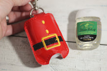 Santa Suit Santa Belly Hand Sanitizer Holder Snap Tab Version Dans le projet de broderie cerceau 1 oz BBW pour cerceaux 5x7