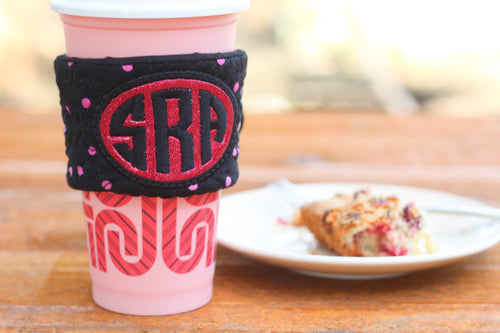 Monogram Blank Stippled Coffee Sleeve