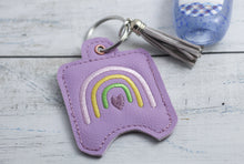 Rainbow Hand Sanitizer Holder Eyelet Version In the Hoop Embroidery Project 1 oz BBW for 4x4 hoops