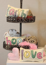 Mini Pillows - Faith Hope Love - Tiered Tray Pillow Decor - In the Hoop Mini Pillow Set