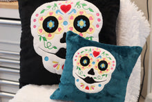 Sugar Skull Square Pillow Applique And Sewing Embroidery Design