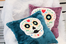 Sugar Skull Square Pillow Applique And Sewing Embroidery Design