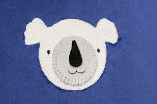 Koala Face Applique Design - Quatre tailles 4x4 5x7, 6x10, 8x12