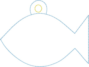 Etiqueta/adorno de ojal de pescado en blanco para aros 4x4