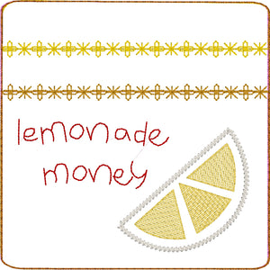Lemonade Money Zipper Pouch 4x4