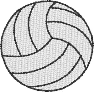 Diseño de bordado de mini voleibol