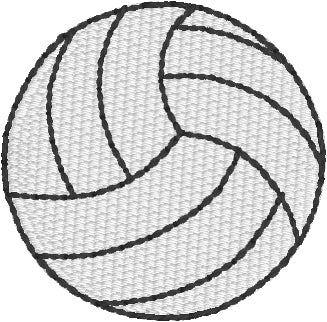 Ranger Return Mini Volleyball Iron-On Patches - Set Of 2, Pink, 1.25 Inch Diameter, Embroidered For Clothing