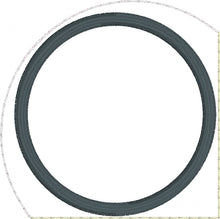 Monogramme cercle blanc coin signet conception