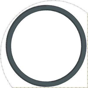 Monogram Circle BLANK Corner Bookmark Design