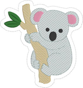 Koala Feltie embroidery design