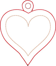 Open Heart Christmas Ornament for 4x4 hoops