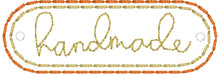 Handmade lettering Mini Patch embroidery design