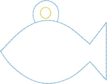 Etiqueta/adorno de ojal de pescado en blanco para aros 4x4