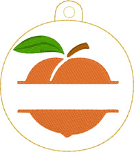 Split Peach Eyelet Tag Ornament