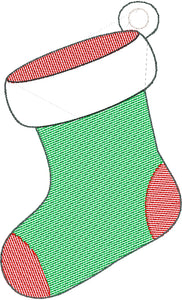 Stocking Sketch Fill Ornament for 4x4 hoops
