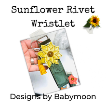Sunflower Rivet Wristlet Keyfob 5x7 6x10 8x12