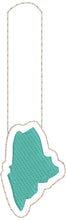 Tiny Maine snap tab In The Hoop embroidery design