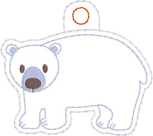 Mini Polar Bear Eyelet Tag 4x4 and 5x7