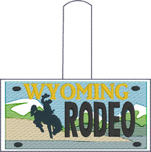 Pestaña a presión para bordado de placa Wyoming