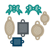 FSL Double Loop Parts for Earrings Bracelets Bookmarks- In the Hoop Freestanding Lace Earring Bundle