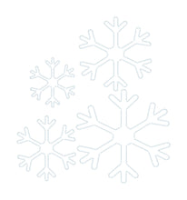 Simple Snowflake Applique Design - Four Sizes 5x7, 6x10, 8x8, 10x10