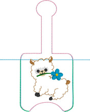 Alpaca Hand Sanitizer Holder for 2 oz Bottles Snap Tab In the Hoop Embroidery Project