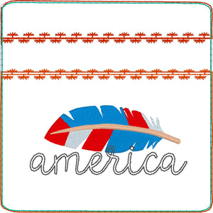 America Zipper Pouch 4x4