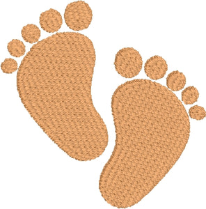 Mini Baby Feet embroidery design
