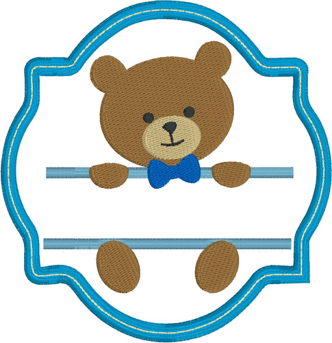Parche de aplicación con nombre personalizado de oso